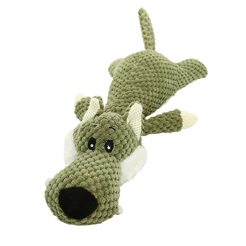 Durable Plush Squeaky Dog Toy - Cute and Soft Fleece Chew Accessory