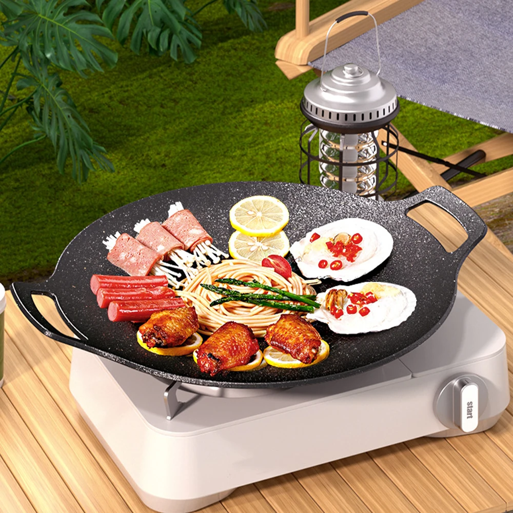 4in1 Multi Korean bbq Grill Plate Pan Cookware Barbecue Electric Wide