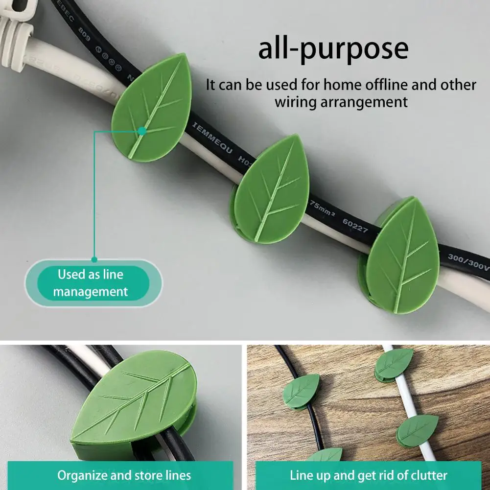 10 Pcs Self-Adhesive Hook Plant Clips Support Vines and Wires To Hang on Wall Plant Clips Wall Rattan Clamp Clip for Wire Fixing