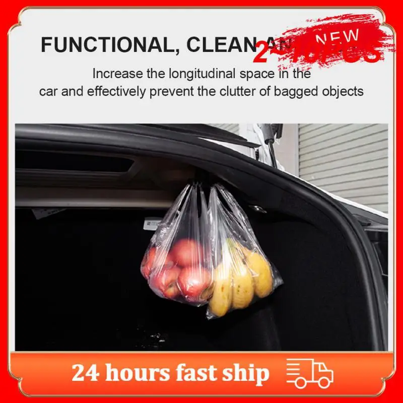 

2 ~ 10 шт., автомобильный подвесной крючок для багажника, сумка для продуктов, крючок для багажника, сумка для перчаток, крючок, автомобильные аксессуары для Tesla Model 3