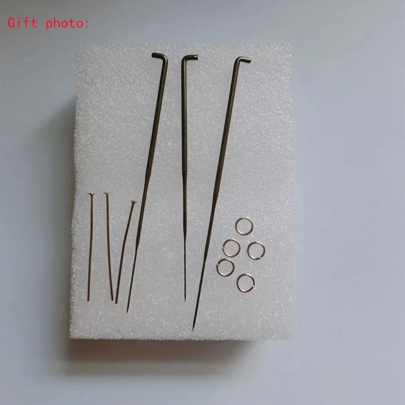 1 set 50G 100g wool For felting DIY work pad three needles can made cute animals needle set