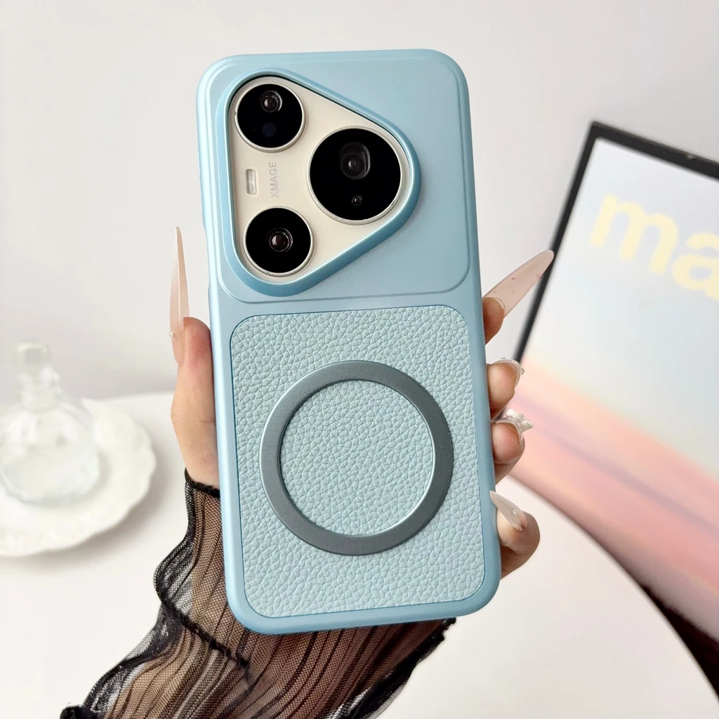 Elegant Lychee Texture Shockproof Phone Case - 6 Color Options