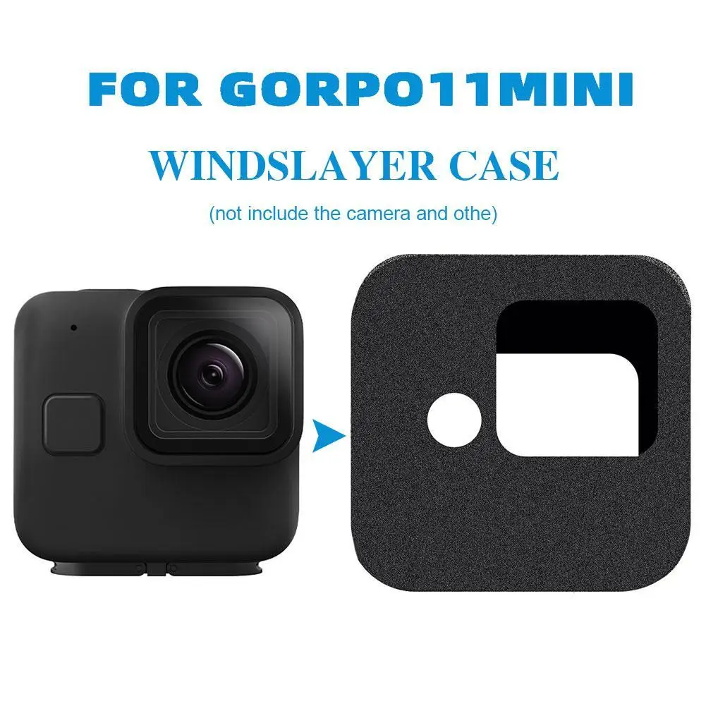 Windslayer Per Gopro Hero 8 Parabrezza Nero Wind Foam Cover Wind Noise Reduction Custodia Antivento Per Accessori Per Fotocamere Go Pro 8