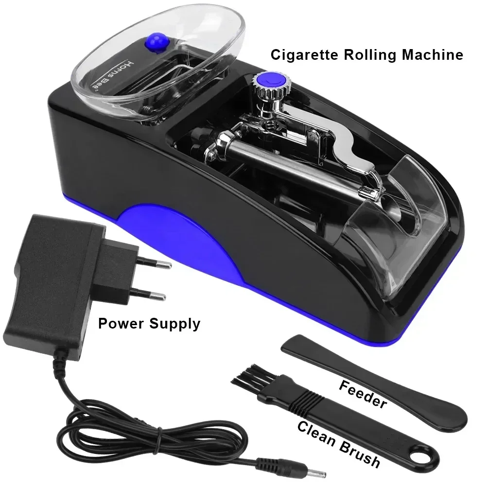 Máquina automática para liar cigarrillos, rodillo de tabaco, herramienta  para fumar, fabricante de llenado eléctrico DIY, accesorios para cigarrillos  - AliExpress