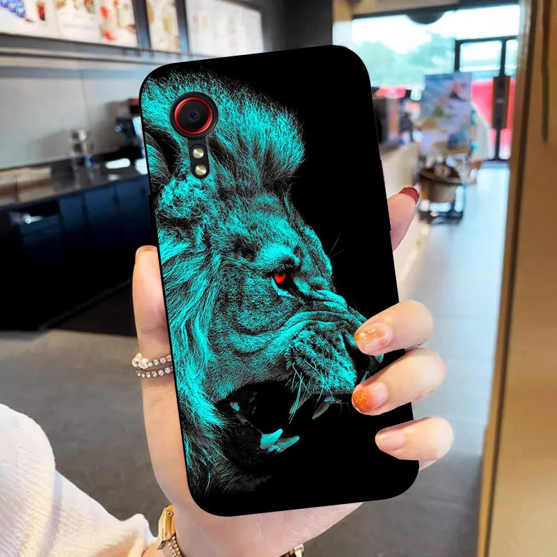 Floral Soft Silicone Back Case for Samsung Galaxy Xcover 5 - Durable Phone Protector Cover