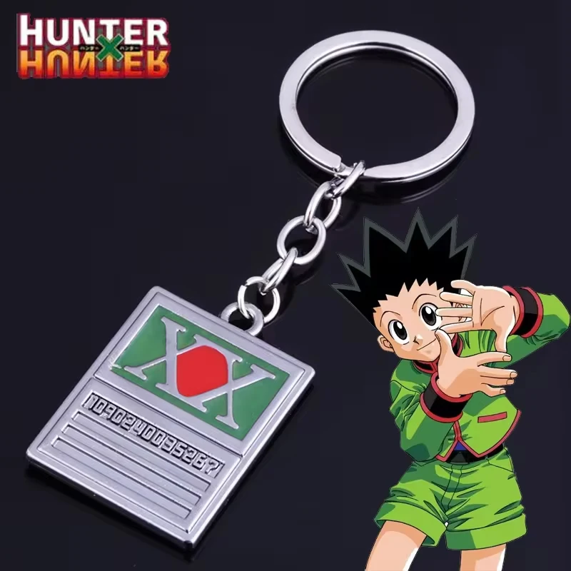 Anime Hunter x Hunter Keychain GON FREECSS License Pendant Key Chain Women Men Car Keyring Jewelry Accessories anime keychain pendant anime keychain