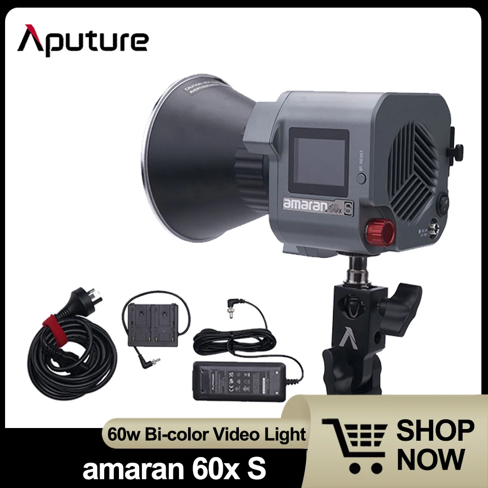 

Aputure Amaran 60x S Amaran 60d S 60W COB Video Light for Photography Film Shooting Bi-color / Daylight Lightweight