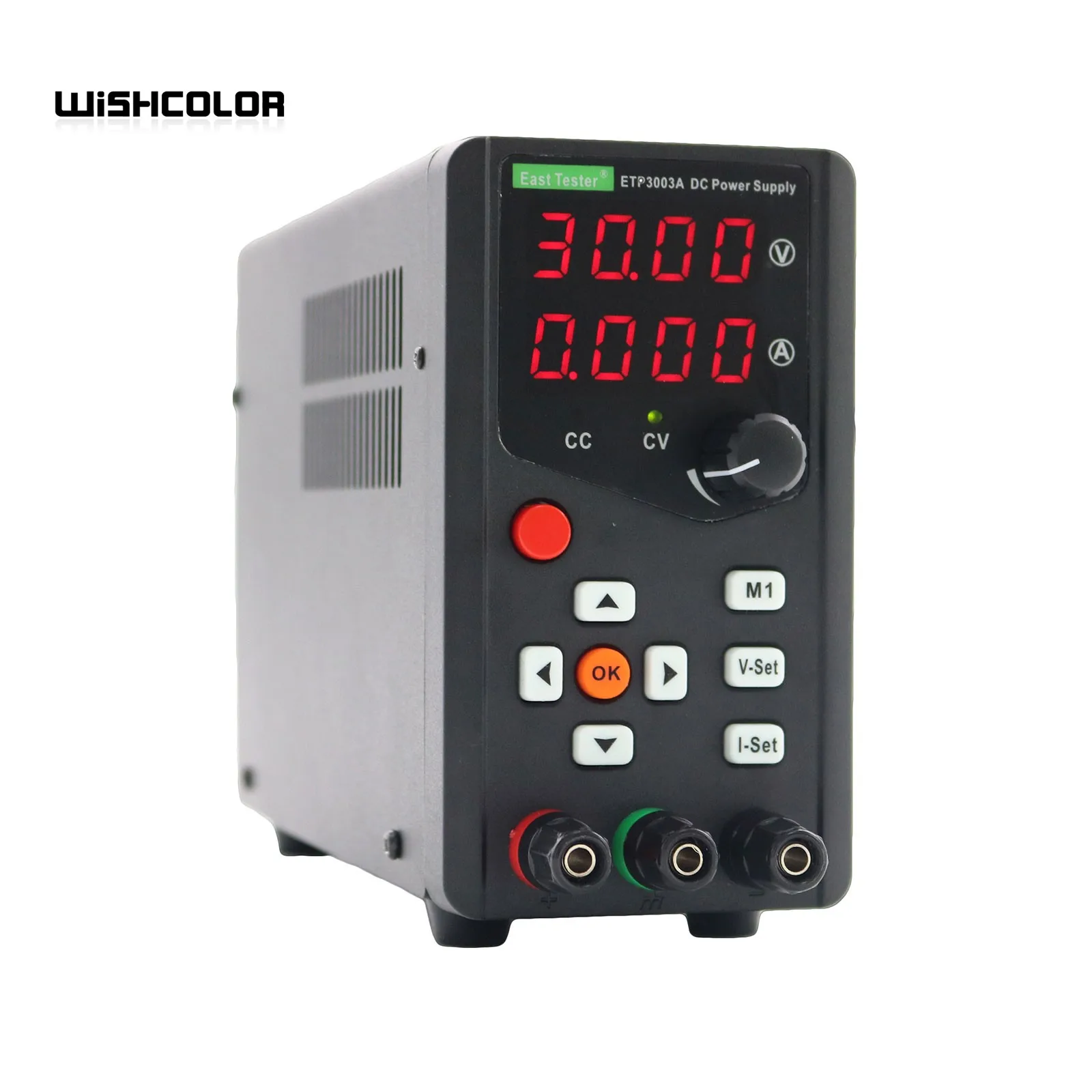 

Wishcolor ETP1503A 0-15V 45W Single Channel Adjustable DC Regulated Power Supply LED Digital Display for CC/CV Automatic Test