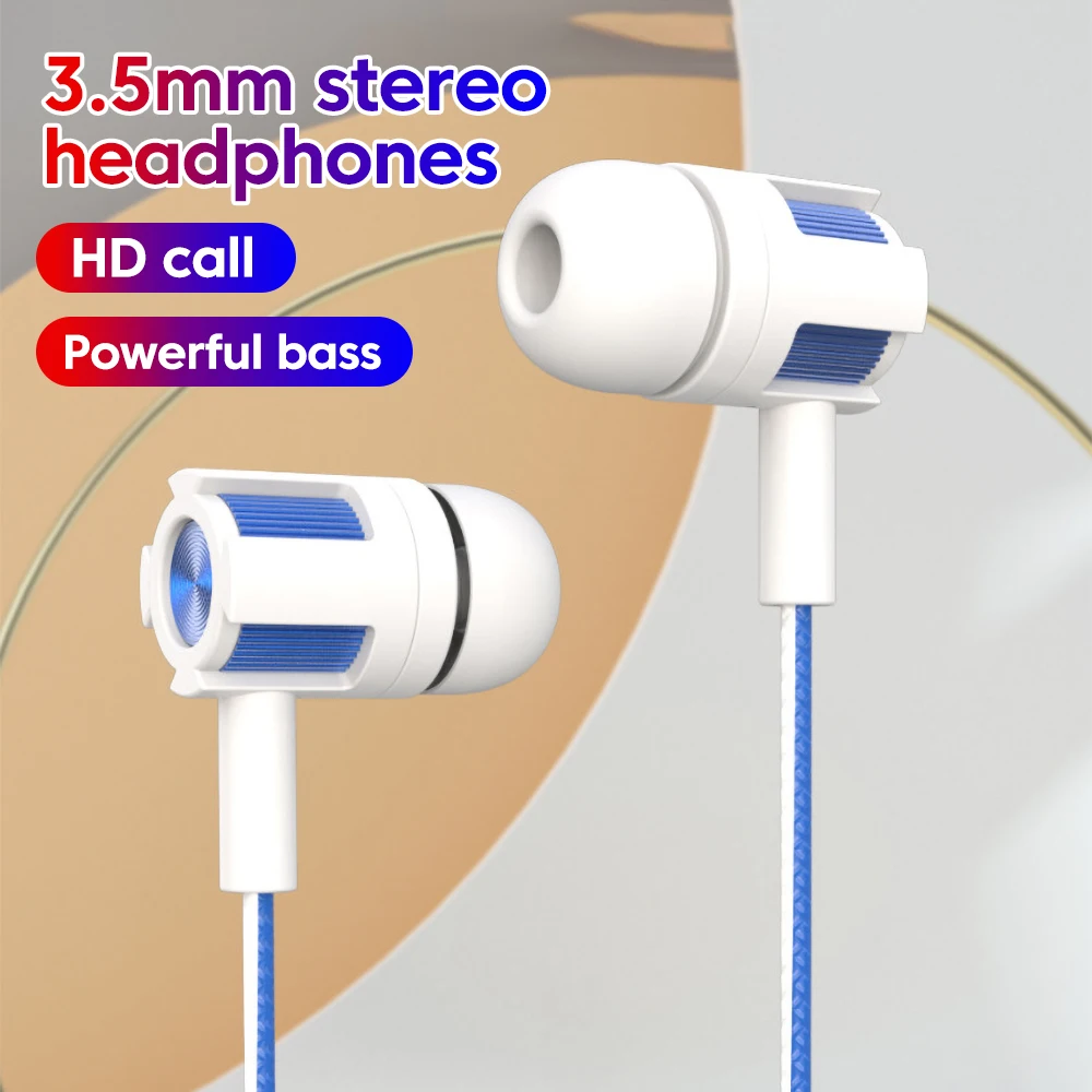 Cuffie cablate da 3,5 mm Over-Ear HiFi con controllo a filo e microfono per cellulari, tablet e laptop