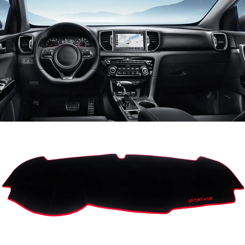 Car Center Console Dashboard Sun Shade Pad - Anti-UV Sun-Proof Carpet Decoration Accessories