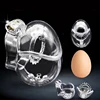 Egg Shape Fully Restraint Male Chastity Cage Lock Devices With Thorn Ring Scrotum Ball Stretcher Penis Lock Sex Toys For Men 1