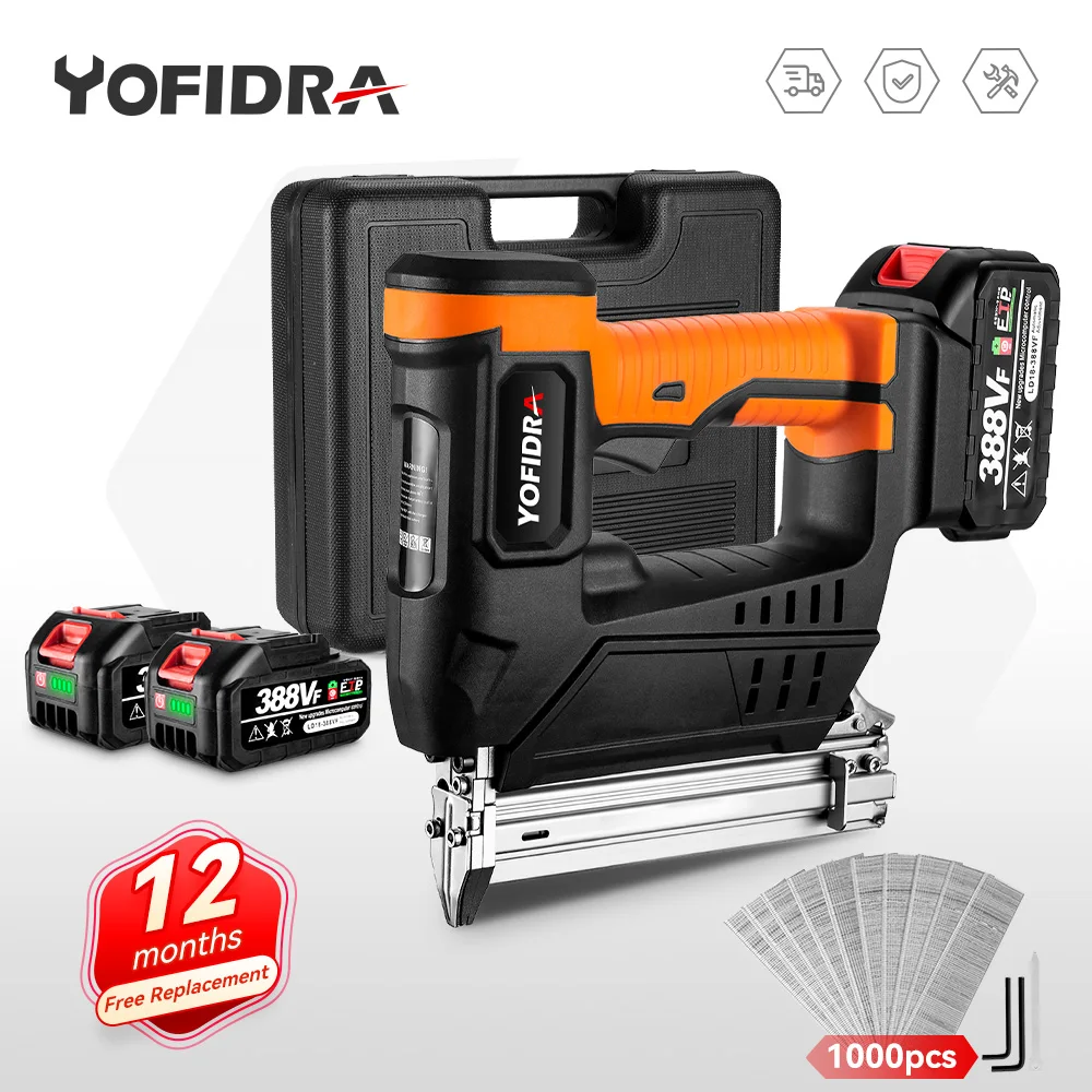YofidraCordlessElectricNailGunforMakita18VBatteryWoodworking