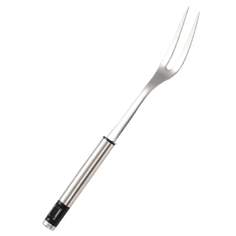 Description Picture 4 of itemE2 BBQ Meat Fork Carving Fork Stainless Steel Fondue Fork Granny Fork 2-Prong Barbecue Grill Fork Cooking Fork Barbecue Grilling