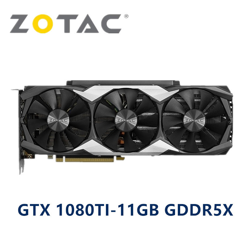 ZOTAC GTX 1080 Ti 1080Ti 11GB GPU Graphics Cards GeForce GTX1080 GTX1080Ti Video Card NVIDIA Computer Game Gaming Desktop PC DVI