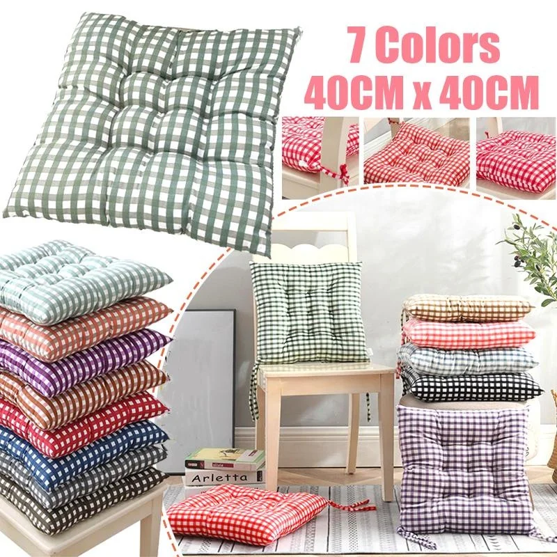 

1PC Square Thick Booster Seat Cushions for Patio Dining Living Room Office Chair Home Decor 40x40cm