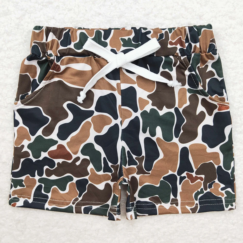 NEW Fashion Baby Boys Shorts Green Camo Summer Shorts Bottoms Boutique Kids Children Clothes Boys Bottoms Bulk boys shorts