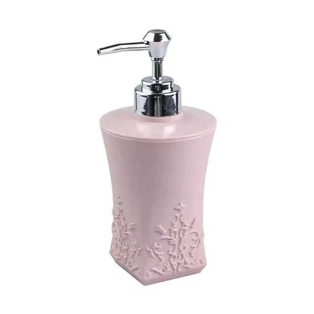 New 450ml Shampoo Lotion Bottle Stained Carved Refillable Manual Soap Dispenser Press Pump Fashion Hand Sanitizer Bottle