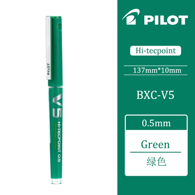 Pilot Hi-Tecpoint Refillable Blue Ink Rollerball Pens