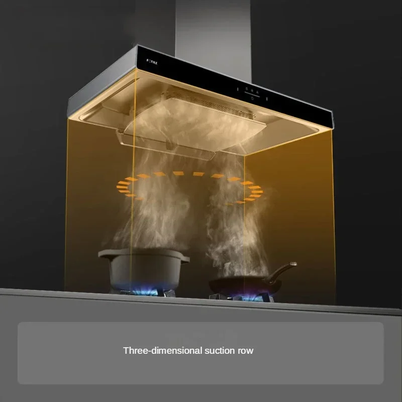 Range Hood for Kitchen 22m&sup3;/min European Style Exhaust Hood Hand Wave Intelligent Control Kitchen Extractor 90cm
