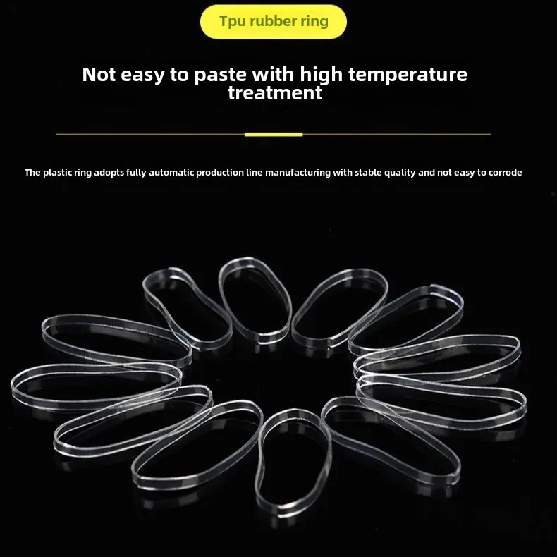 High-Temperature Resistant Mini Rubber Rope TPU Transparent Anti-Aging Skin Cover High Elasticity Environmentally Friendly Non-L
