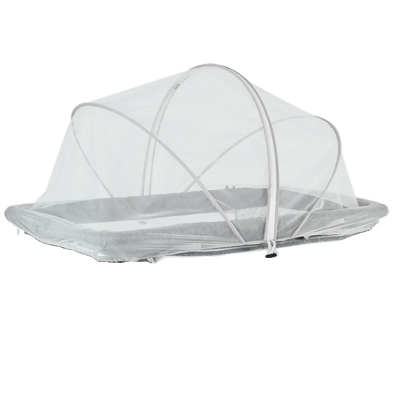 מכסה רשת יתושים אוניברסלי לתינוקות עם רוכסן דו כיווני למושב הרכב של תינוקות רשת מגן מפני חרקים מוצפנת