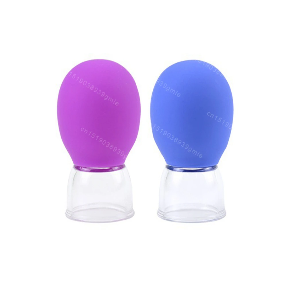 Facial Cupping Machine Vacuum Natural Silicone Massage Cup Body Facial Care Neck Eye Scraping Massager Anti-aging Tool Skin Care