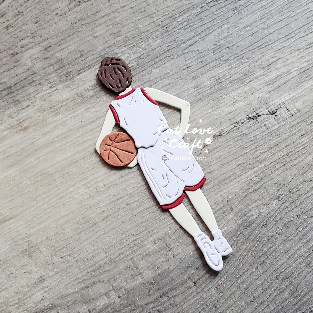 Catlove 농구 스포츠 금속 커팅 다이 스크랩북 금형 칼 스텐실 다이 컷 카드 만들기 DIY 공예 엠보싱 새로운 다이