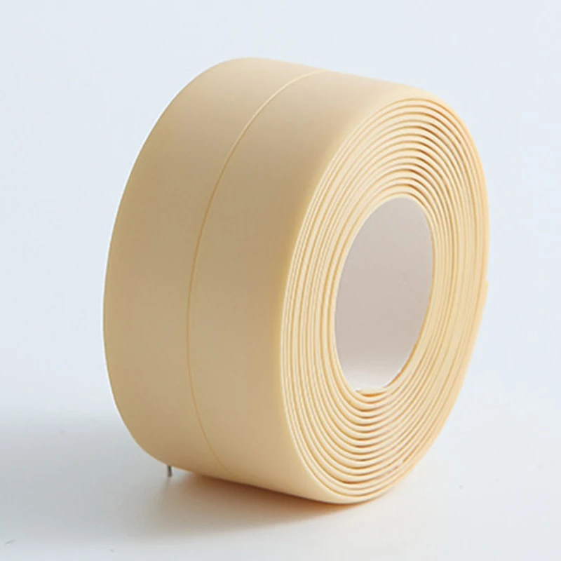 2021 New Bathroom Kitchen Shower Sink Bath Sealing Strip Tape Caulk Strip Self Adhesive Waterproof Wall Sticker Sink Edge Tape