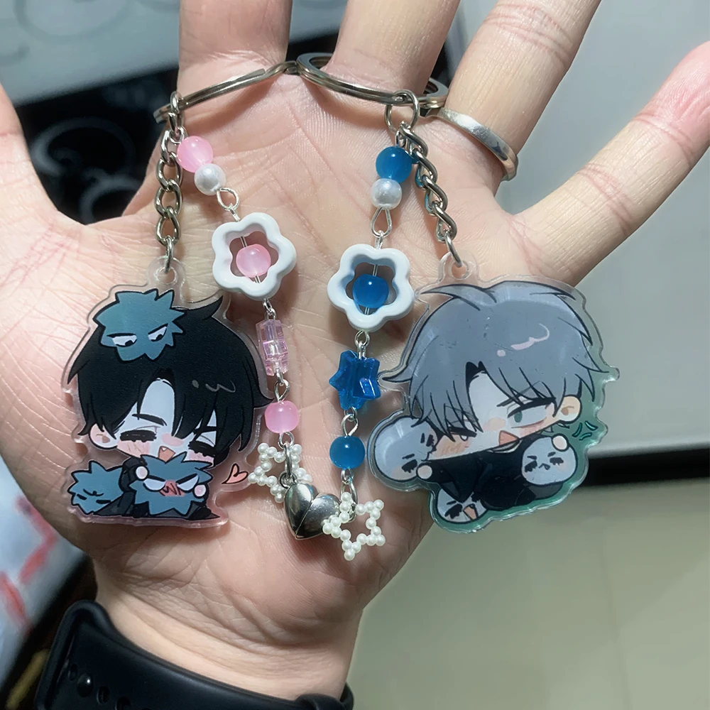 Comic ALIEN STAGE IVAN & TILL Acrylic Keychain Phone Charm Beaded