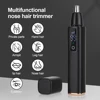 Xiaomi MIJIA Electric Nose Hair Trimmer Remover Fast Charging USB Charging Home LED Display Safety Face Cleaning Care Kit 2