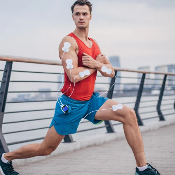 电动肌肉刺激器 双通道脉冲按摩器 止痛治疗设备（带电极片和导线）-13