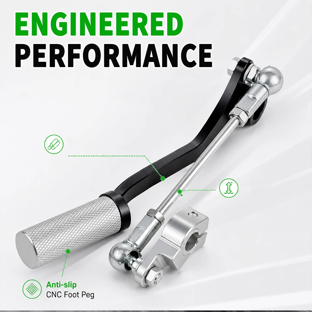 Premium Motorcycle Gear Shift Lever - Durable 7075 Aluminum Construction for Street Bikes and Motocross