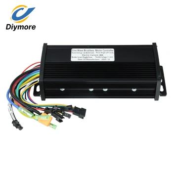 36V 48V 60V 40A Controller per veicoli elettrici senza spazzole 1000-2000W Onda sinusoidale Triplo modalità Bicicletta elettrica Design impermeabile