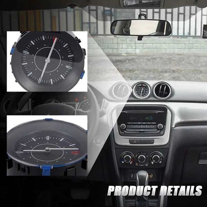

1 PCS Car Instrument Panel Time Middle Clock Assembly As Shown ABS For Suzuki Swift SX4 Vitara 2015-2021 34600-54P00-000