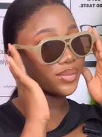 Lunettes de soleil rétro à double pont pour femmes, de marque, nouvelle mode, verres dégradés personnalisés, lunettes pour hommes, protection UV400 4