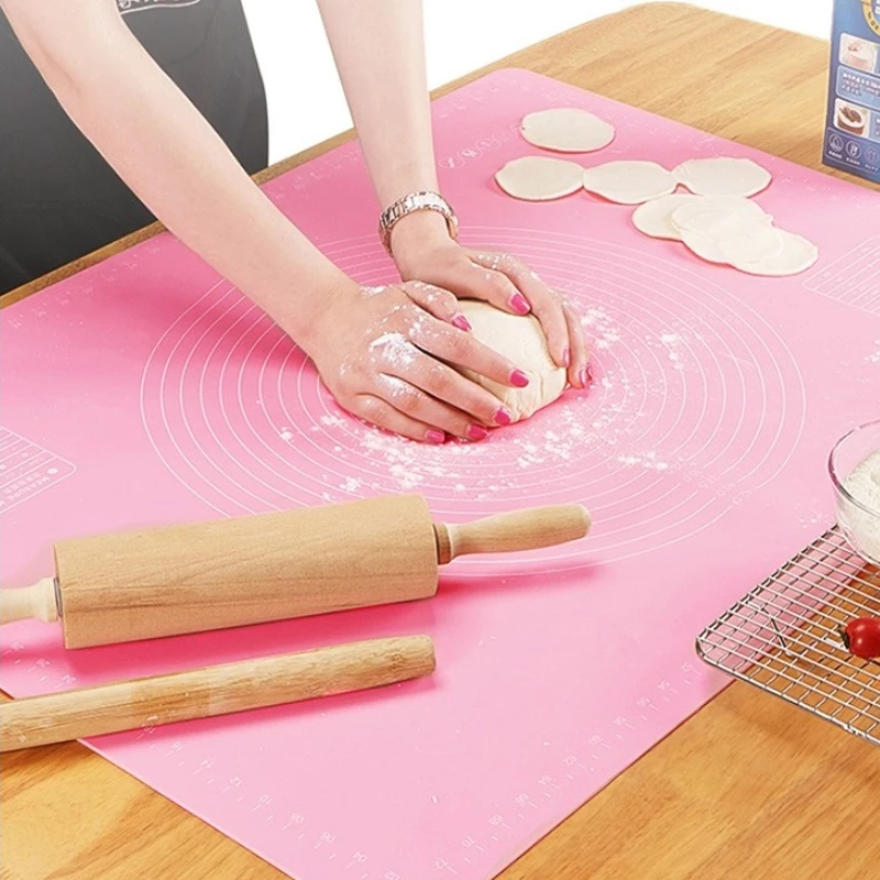 70*70cm Silicone Baking Mats Pizza Dough Mat Cookie Cake Baking Mat Non-stick Rolling Mats Pastry Accessories Bakeware Table
