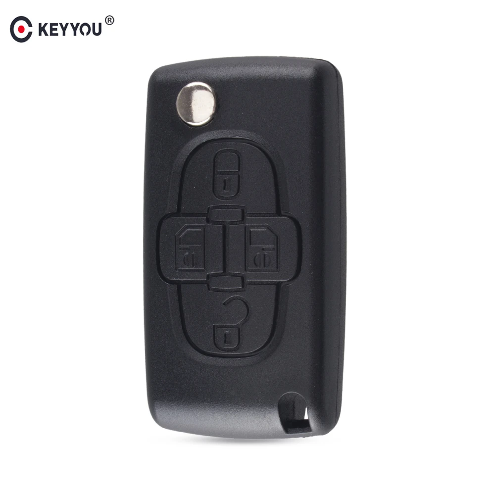 bosch spark plugs KEYYOU 4 Buttons Flip Floding Remote Key Fob Case Shell Fob For Peugeot 1007 For Citroen C8 Uncut Blade With Groove CE0523 msd spark plug wires