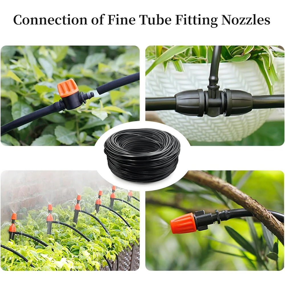 Garden Hose 5m Black Drip Irrigation