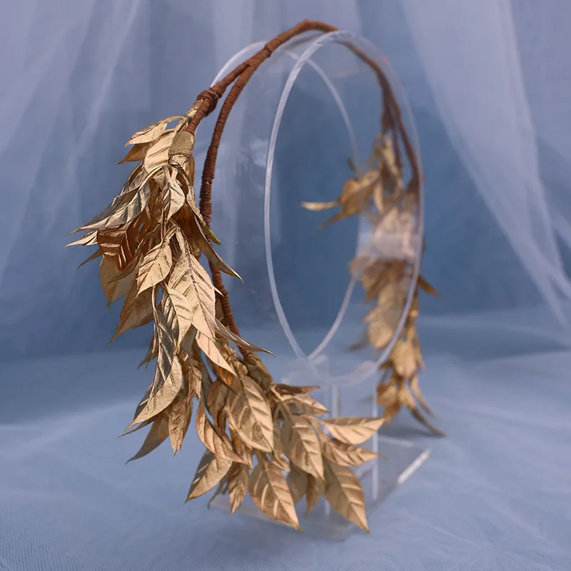 Hair Accessories Bridal Hair Accessories New Fashion Design Hair Accessories Delicacy Golden Leaf Wedding Bride Hair Bands For Women