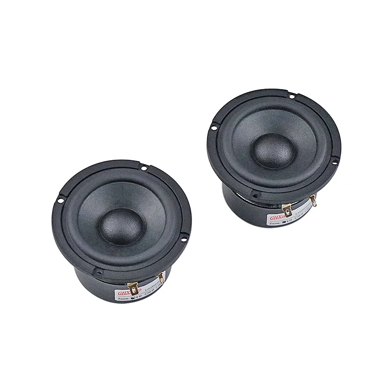 Pure Mid Range Speaker 3 inch 89mm Household Tri frequency Vocal Instrument Cotton Hemp Fiber Basin 95HZ-15KHZ 15W 1Pairs GHXAMP