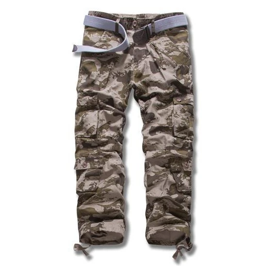 best cargo pants Men's 2022 New Camouflage Pants Multi-pocket Cargo Pants combat trousers
