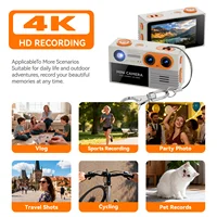 G9 4K Retro Mini Keychain Thumb Camera Built-in Flash Outdoor Sports CameraVideo Shooting Children Multiple Filters Camera 2026 6