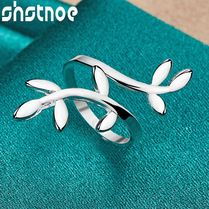 

SHSTONE 925 Sterling Silver Tree Branch Rings For Women Engagement Wedding Birthday Party Fashion Jewelry Lady Christmas Gifts
