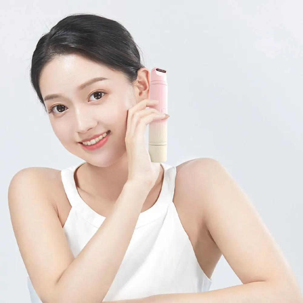 Body Shaver for Women Rechargeable Hair Removal Razor 2 in 1 Pubic Hair Trimmer for Pubic Legs Body