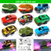 Magical Track Racing Cars With LED Lights DIY Plastic Racing Track Glowing In The Dark Creative Gifts Toys For Children 5