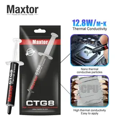 12.8W/mk Maxtor CTG8 2g 4g A01 Intel Processor CPU Kit Cooler Cooling Fan Pc Thermal Grease VGA Compound Heatsink Plaster Paste
