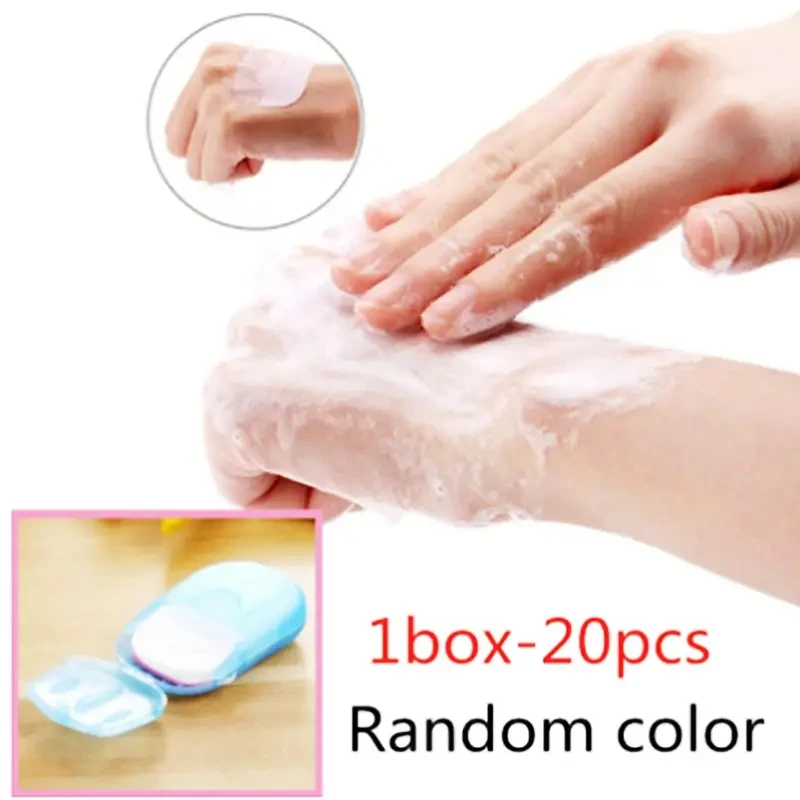 3 scatole di sapone di carta, 150 fogli di carta, sapone, mini saponetta portatile con scatola di tessuto Kun, per viaggi, campeggio, attività all'aperto, escursioni, rosa, blu, verde
