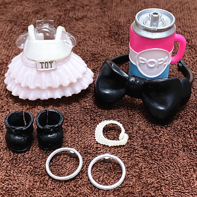 Original Clothes and Accessories Set for 8 cm Dolls - Dress Suit and Unicorn Outfit Toy Gift