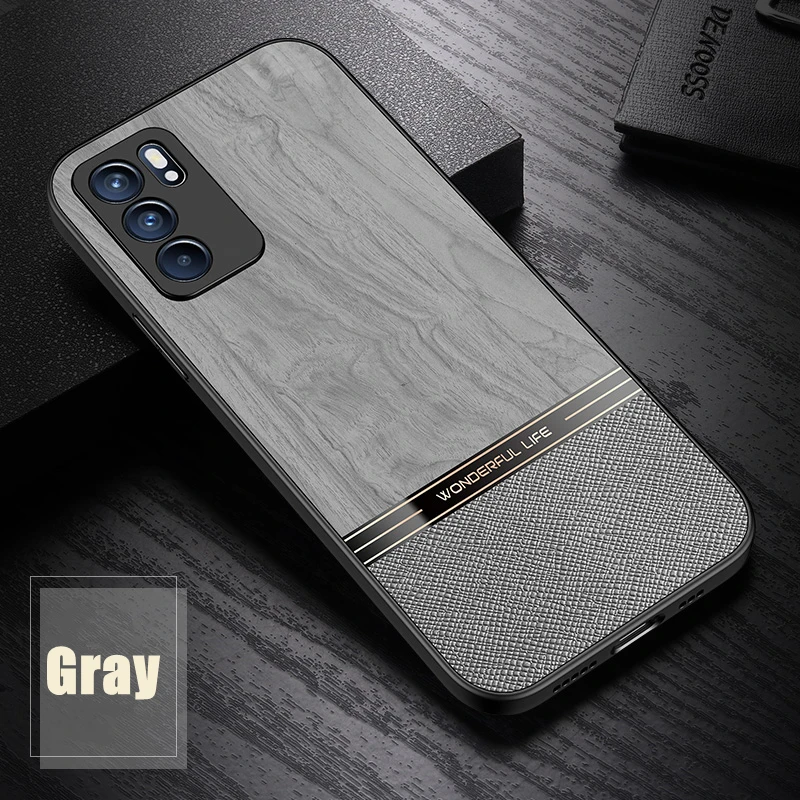 Luxury Wood Pattern Case For OPPO Find X3 X2 Lite Neo Shockproof Soft Silicone Case Cover For Reno 6 5 4 3 Pro Plus 7Z 5Z 4Z cases for oppo cell phone Cases For OPPO