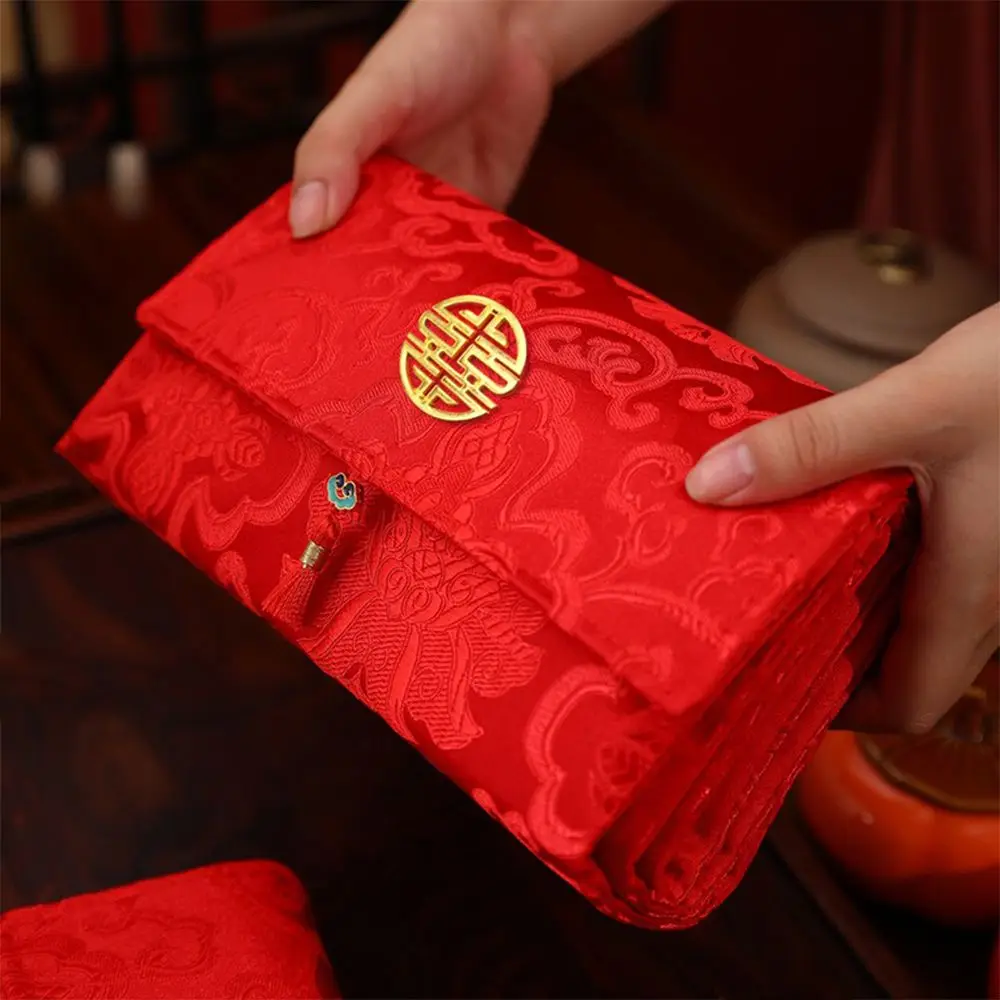 Chinese Style Folding Red Envelope Hongbao Blessing Wedding Money Envelope Traditional Bonus Lucky Money Packet